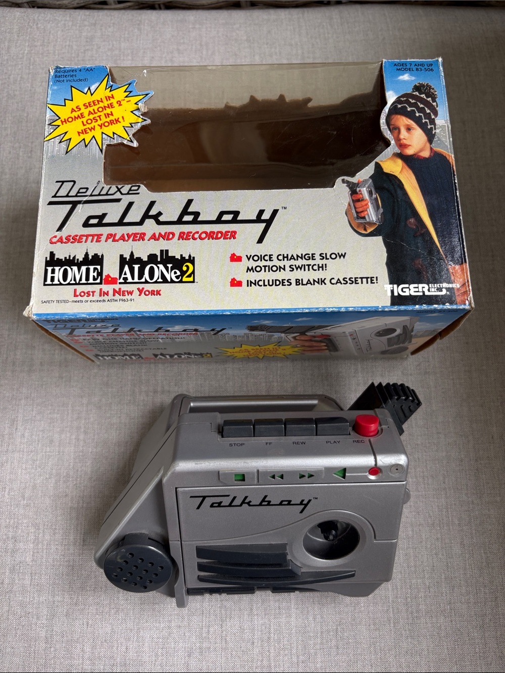 Vintage Home Alone 2 Talkboy with box- broken